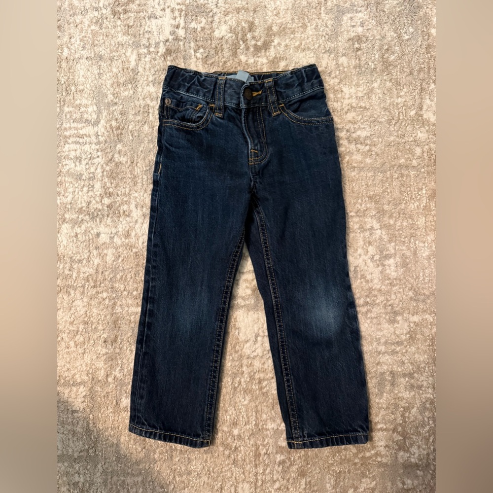 GAP BabyGap Dark Blue Denim Jeans Straight leg fit size 3